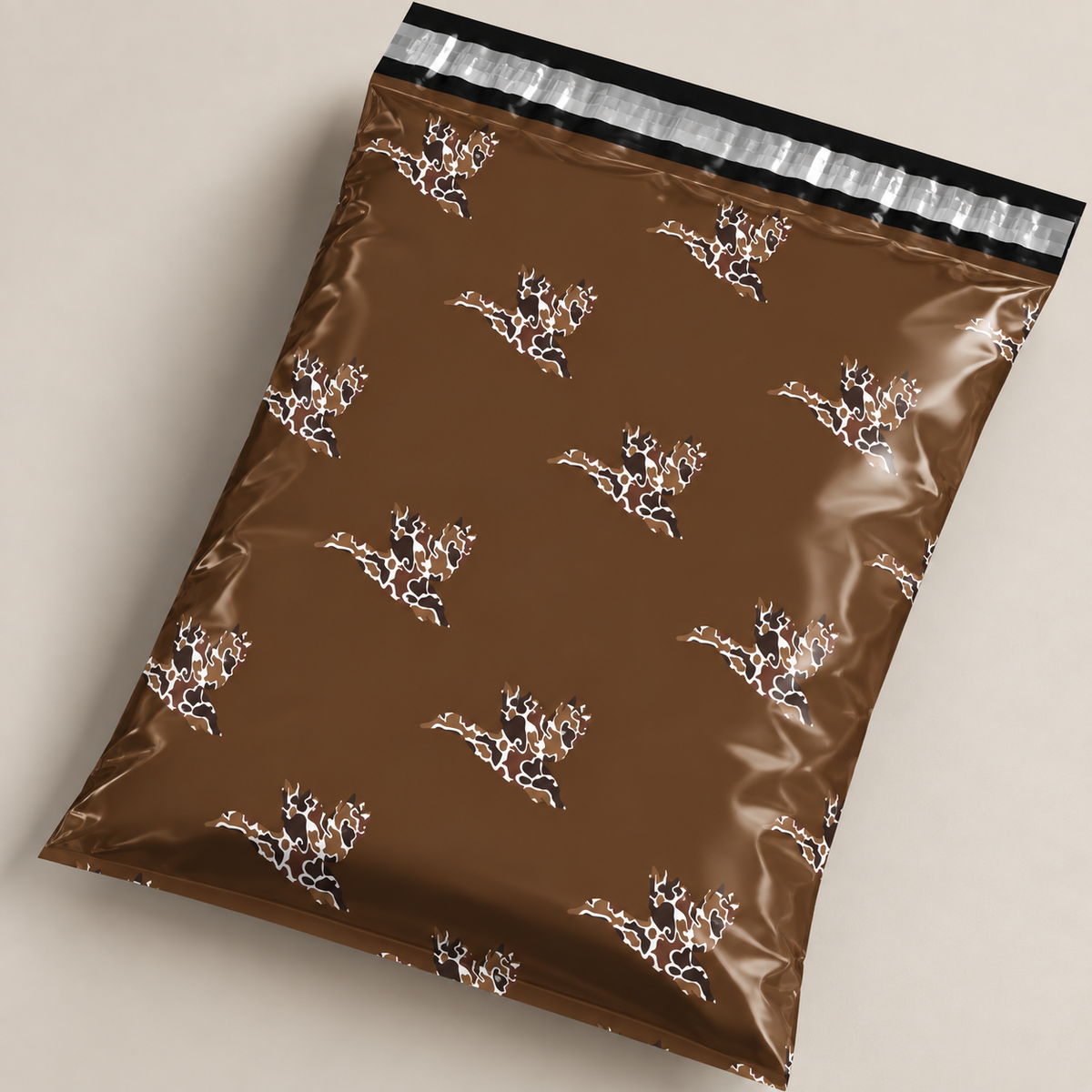 Camo Ducks Poly Bag (7.5" x 10.5")