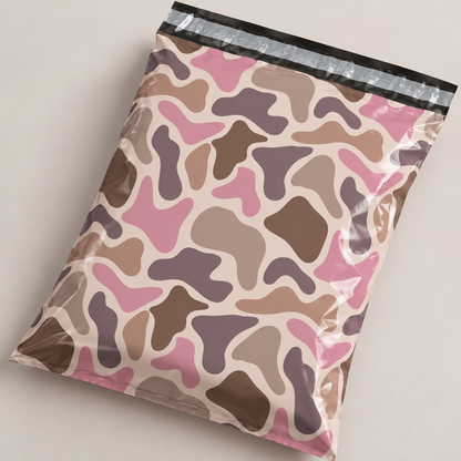 Pink Camo Poly Bag (7.5" x 10.5")
