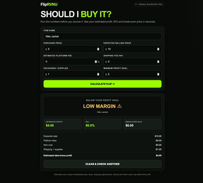 Should I Buy It? Calculator